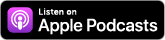 apple podcast badge purple white black